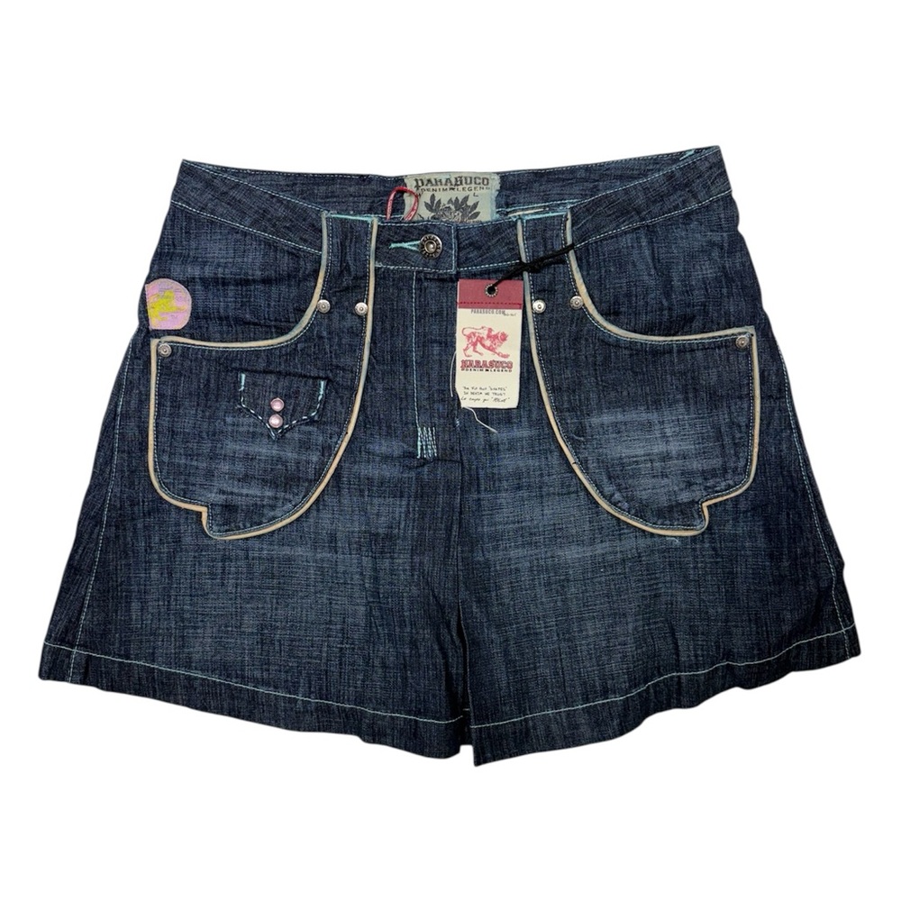 NWT Vintage Parasuco Dark Blue Denim Skirt